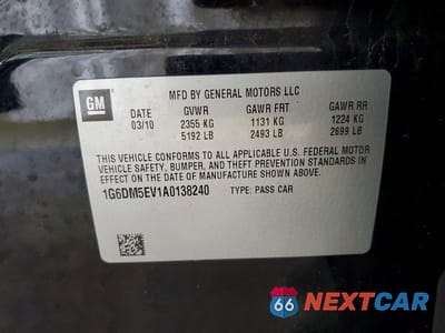 Zdjęcie 12 z 12 samochodu: 2010 CADILLAC CTS PERFORMANCE COLLECTION VIN:1G6DM5EV1A0138240 - miniatura