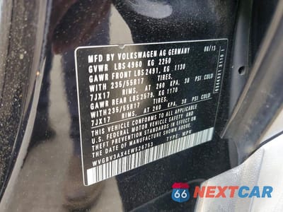 Zdjęcie 14 z 14 samochodu: 2014 VOLKSWAGEN TIGUAN S VIN:WVGBV3AX4EW526753 - miniatura