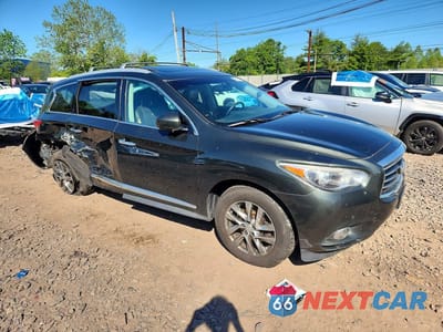 Czwarte zdjęcie samochodu z boku: 2013 INFINITI JX35 BASE VIN:5N1AL0MMXDC345111 - miniatura