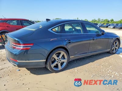 Trzecie zdjęcie samochodu z tyłu: 2021 GENESIS G80 3.5T VIN:KMTGC4SD9MU048061 - miniatura
