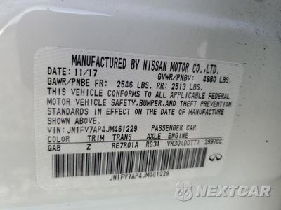 Zdjęcie 12 z 12 samochodu: 2018 INFINITI Q50 RED SPORT 400 VIN:JN1FV7AP4JM461229 - miniatura