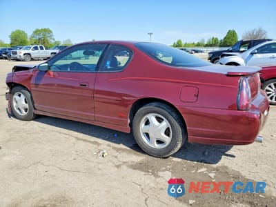 Drugie zdjęcie samochodu z przodu: 2000 CHEVROLET MONTE CARLO SS VIN:2G1WX12K8Y9351887 - miniatura