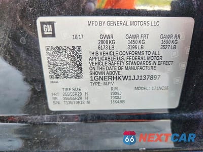 Zdjęcie 14 z 14 samochodu: 2018 CHEVROLET TRAVERSE LT VIN:1GNERHKW1JJ137897 - miniatura