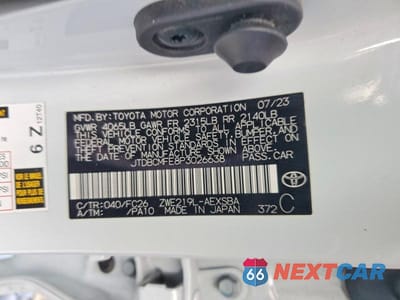 Zdjęcie 13 z 13 samochodu: 2023 TOYOTA COROLLA HYBRID SE INFRARED VIN:JTDBCMFE8P3026638 - miniatura