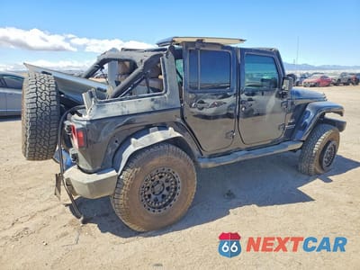 Trzecie zdjęcie samochodu z tyłu: 2012 JEEP WRANGLER UNLIMITED SAHARA VIN:1C4HJWEG2CL134598 - miniatura