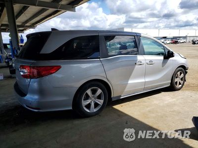 Trzecie zdjęcie samochodu z tyłu: 2019 HONDA ODYSSEY EX VIN:5FNRL6H50KB065341 - miniatura
