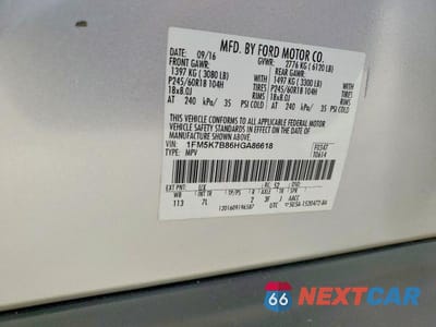 Zdjęcie 12 z 12 samochodu: 2017 FORD EXPLORER VIN:1FM5K7B86HGA86618 - miniatura