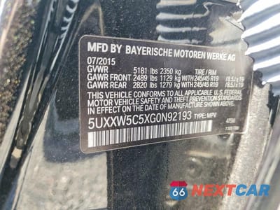 Zdjęcie 13 z 13 samochodu: 2016 BMW X4 XDRIVE35I VIN:5UXXW5C5XG0N92193 - miniatura