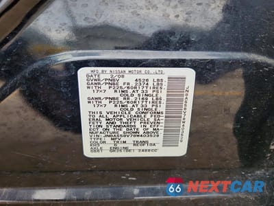 Zdjęcie 12 z 12 samochodu: 2008 NISSAN ROGUE S VIN:JN8AS58V78W403529 - miniatura