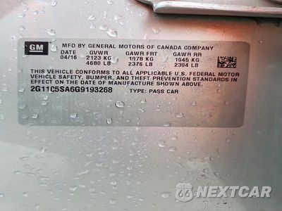 Zdjęcie 12 z 12 samochodu: 2016 CHEVROLET IMPALA LT VIN:2G1105SA6G9193268 - miniatura