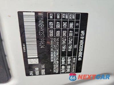 Zdjęcie 13 z 13 samochodu: 2025 MERCEDES-BENZ SPRINTER 2500 VIN:W1Y4NBHY2ST199624 - miniatura