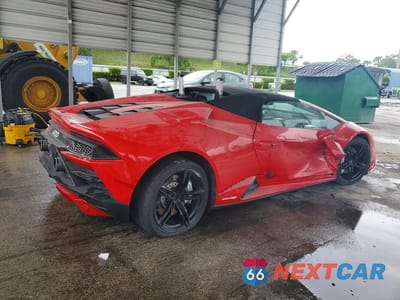 Trzecie zdjęcie samochodu z tyłu: 2022 LAMBORGHINI HURACAN EVO VIN:ZHWUT5ZF3NLA18778 - miniatura