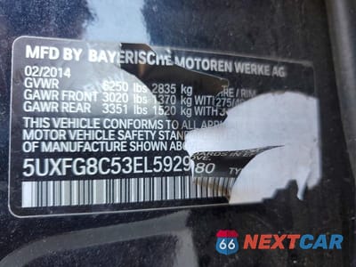 Zdjęcie 13 z 13 samochodu: 2014 BMW X6 XDRIVE50I VIN:5UXFG8C53EL592980 - miniatura