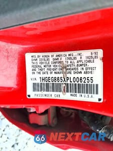 Zdjęcie 12 z 12 samochodu: 1993 HONDA CIVIC LX VIN:1HGEG865XPL006255 - miniatura