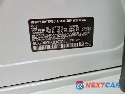 Zdjęcie 14 z 14 samochodu: 2018 BMW X5 XDRIVE35I VIN:5UXKR0C5XJL073400 - miniatura