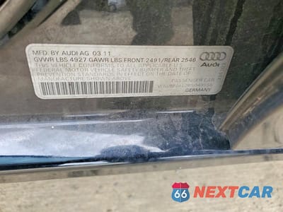 Zdjęcie 12 z 12 samochodu: 2011 AUDI A4 PREMIUM VIN:WAUBFAFL2BN049556 - miniatura