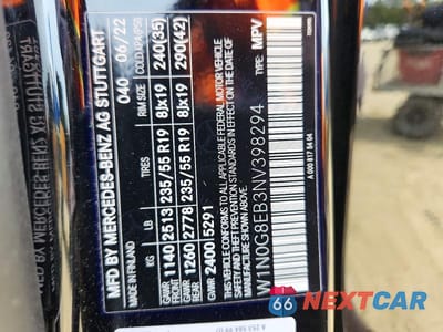 Zdjęcie 13 z 13 samochodu: 2022 MERCEDES-BENZ GLC 300 4MATIC VIN:W1N0G8EB3NV398294 - miniatura