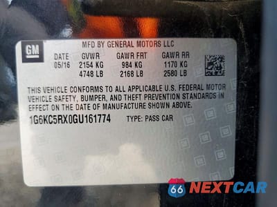 Zdjęcie 12 z 12 samochodu: 2016 CADILLAC CT6 LUXURY VIN:1G6KC5RX0GU161774 - miniatura