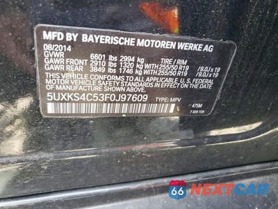 Zdjęcie 13 z 13 samochodu: 2015 BMW X5 XDRIVE35D VIN:5UXKS4C53F0J97609 - miniatura