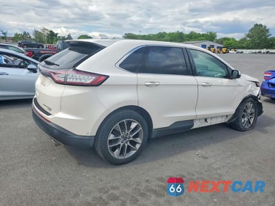 Trzecie zdjęcie samochodu z tyłu: 2016 FORD EDGE TITANIUM VIN:2FMPK4K93GBB55559 - miniatura