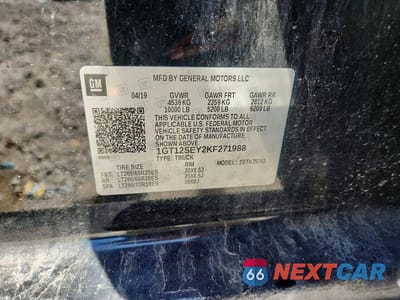 Zdjęcie 12 z 12 samochodu: 2019 GMC SIERRA K2500 DENALI VIN:1GT12SEY2KF271988 - miniatura