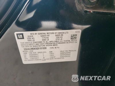 Zdjęcie 13 z 13 samochodu: 2016 GMC TERRAIN VIN:2GKALMEK5G6181938 - miniatura