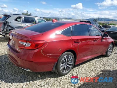 Trzecie zdjęcie samochodu z tyłu: 2020 HONDA ACCORD HYBRID VIN:1HGCV3F12LA013526 - miniatura