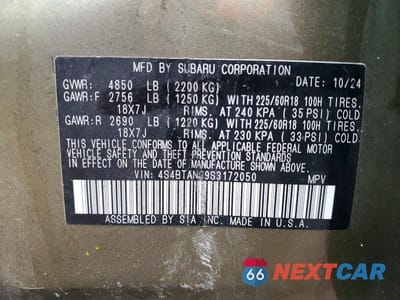 Zdjęcie 13 z 13 samochodu: 2025 SUBARU OUTBACK LIMITED VIN:4S4BTANC9S3172050 - miniatura