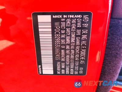 Zdjęcie 12 z 12 samochodu: 2003 PORSCHE BOXSTER S VIN:WP0CB29853U662455 - miniatura