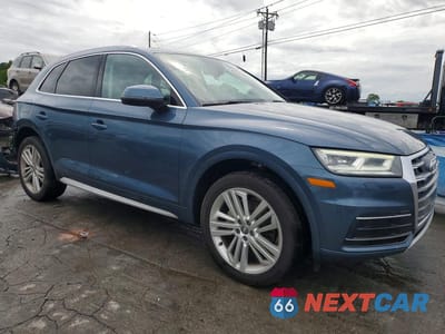 Czwarte zdjęcie samochodu z boku: 2018 AUDI Q5 PREMIUM PLUS VIN:WA1BNAFY9J2223246 - miniatura