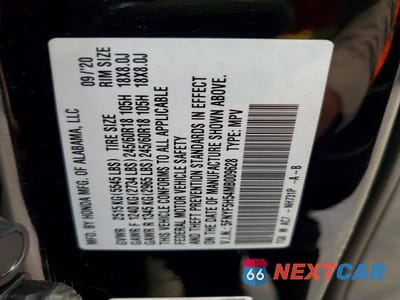 Zdjęcie 13 z 13 samochodu: 2021 HONDA PILOT EXL VIN:5FNYF5H54MB009628 - miniatura