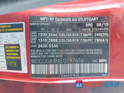 Zdjęcie 12 z 12 samochodu: 2014 MERCEDES-BENZ GLK 350 4MATIC VIN:WDCGG8JB4EG197658 - miniatura