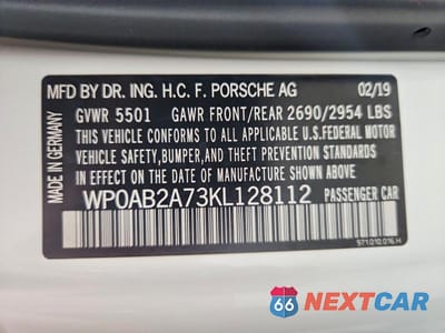 Zdjęcie 13 z 13 samochodu: 2019 PORSCHE PANAMERA 4S VIN:WP0AB2A73KL128112 - miniatura