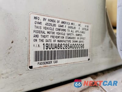 Zdjęcie 13 z 13 samochodu: 2005 ACURA TL VIN:19UUA66285A000096 - miniatura