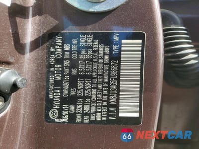 Zdjęcie 13 z 13 samochodu: 2015 HYUNDAI TUCSON SE VIN:KM8JU3AG5FU986872 - miniatura