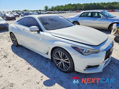 Czwarte zdjęcie samochodu z boku: 2017 INFINITI Q60 PREMIUM VIN:JN1EV7EL7HM552766 - miniatura