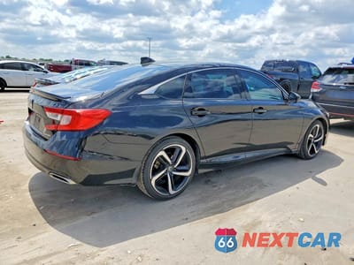 Trzecie zdjęcie samochodu z tyłu: 2019 HONDA ACCORD SPORT VIN:1HGCV1F33KA090877 - miniatura
