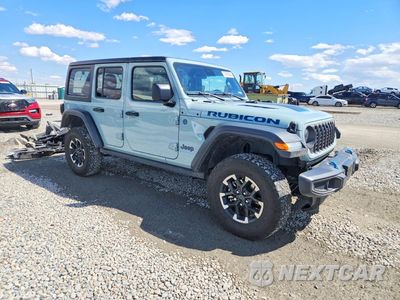 Czwarte zdjęcie samochodu z boku: 2024 JEEP WRANGLER RUBICON 4XE VIN:1C4RJXR62RW209710 - miniatura