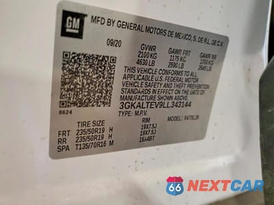 Zdjęcie 14 z 14 samochodu: 2020 GMC TERRAIN SLE VIN:3GKALTEV9LL343144 - miniatura