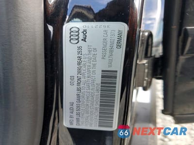 Zdjęcie 12 z 12 samochodu: 2004 AUDI A6 3.0 QUATTRO VIN:WAULT64B94N021373 - miniatura