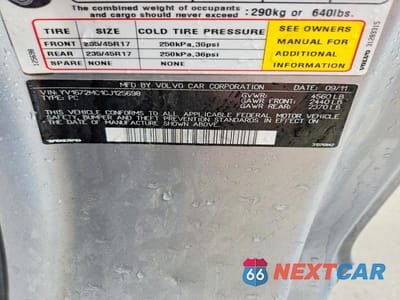 Zdjęcie 12 z 12 samochodu: 2012 VOLVO C70 T5 VIN:YV1672MC1CJ125698 - miniatura