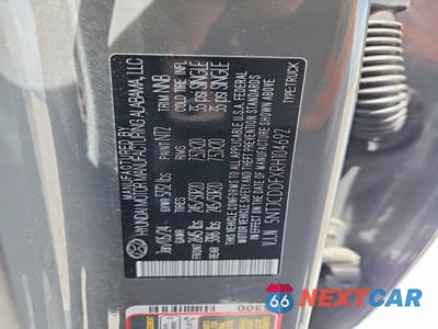 Zdjęcie 13 z 13 samochodu: 2024 HYUNDAI SANTA CRUZ NIGHT VIN:5NTJCDDFXRH104692 - miniatura