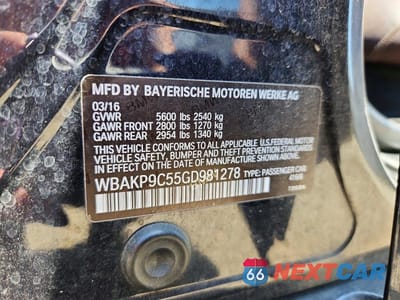 Zdjęcie 12 z 12 samochodu: 2016 BMW 550 XI VIN:WBAKP9C55GD981278 - miniatura