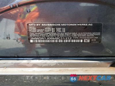 Zdjęcie 12 z 12 samochodu: 2021 BMW 330I VIN:3MW5R1J08M8C11312 - miniatura