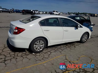 Trzecie zdjęcie samochodu z tyłu: 2012 HONDA CIVIC LX VIN:19XFB2F56CE072559 - miniatura