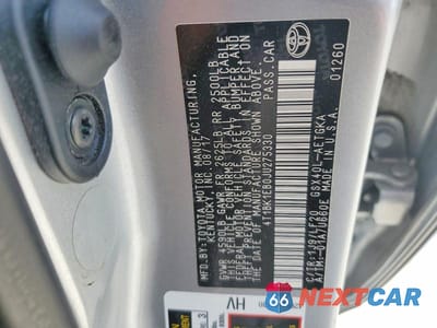 Zdjęcie 13 z 13 samochodu: 2018 TOYOTA AVALON XLE PLUS VIN:4T1BK1EB0JU275330 - miniatura