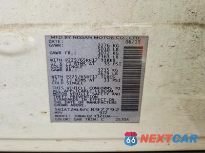 Zdjęcie 13 z 13 samochodu: 2015 NISSAN ROGUE SV VIN:5N1AT2ML6FC897792 - miniatura