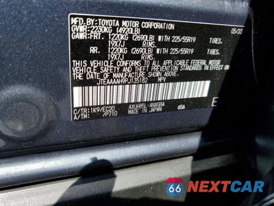 Zdjęcie 13 z 13 samochodu: 2023 TOYOTA VENZA XLE VIN:JTEAAAAH9PJ135182 - miniatura