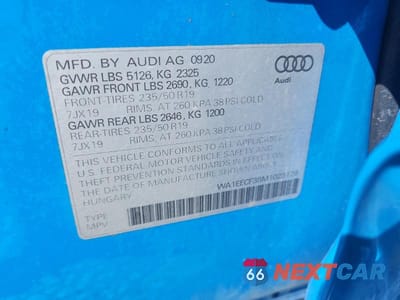 Zdjęcie 13 z 13 samochodu: 2021 AUDI Q3 PREMIUM PLUS S LINE 45 VIN:WA1EECF38M1023126 - miniatura