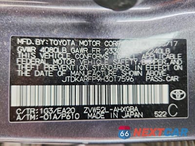 Zdjęcie 12 z 12 samochodu: 2017 TOYOTA PRIUS PRIME ADVANCED VIN:JTDKARFP9H3017596 - miniatura
